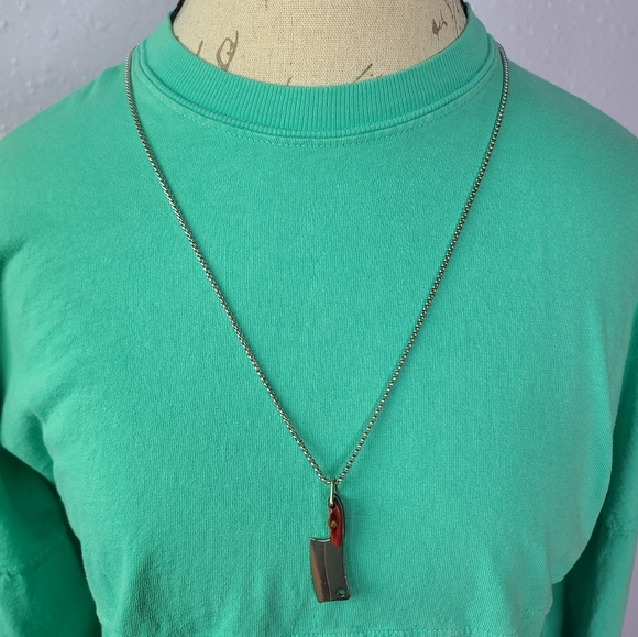 Stainless Steel Butcher Knife Hatchet Cleaver Wood - Picture 12 of 12